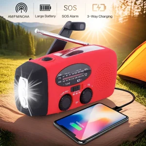Portable Solar Hand Crank NOAA Radio